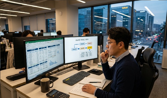 korean-worker-comparing-tax-deduction-logic
