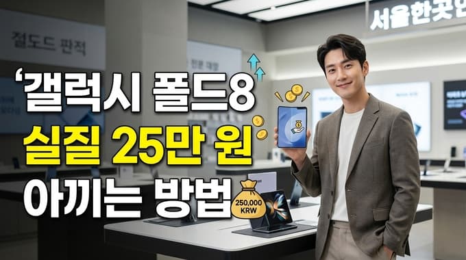갤럭시 폴드8 저렴하게 사는 방법, 사전예약 더블 스토리지가 실질 25만원 할인인 이유와 7월 28일~8월 3일 놓치면 안 되는 것