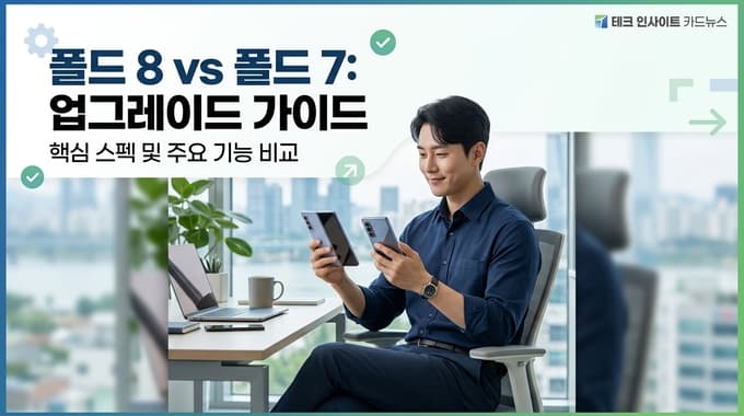갤럭시 폴드8 vs 폴드7 쓰는데 폴드8로 바꿔야 하나요? 화면비·카메라·칩셋 3가지 차이로 결정하는 기준