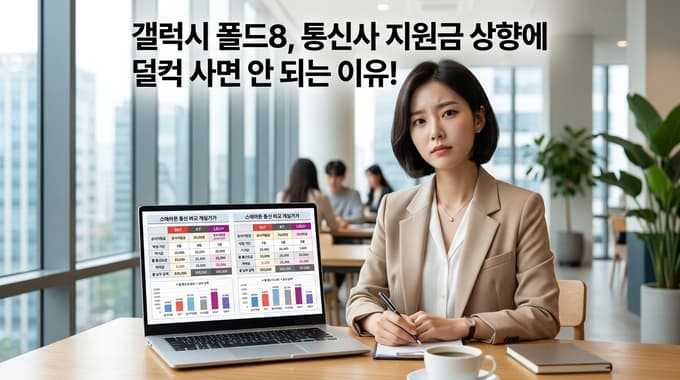 갤럭시 폴드8 통신사 지원금 크다고 무조건 좋은 게 아닌 이유,갤럭시 폴드8 자급제+선택약정과 총액 비교하는 방법