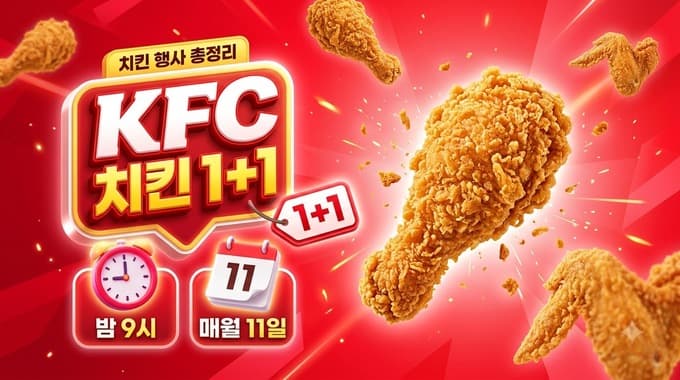 KFC 치킨 1+1 이벤트