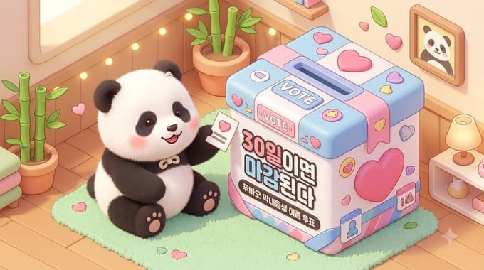 아기 판다 이름 투표
