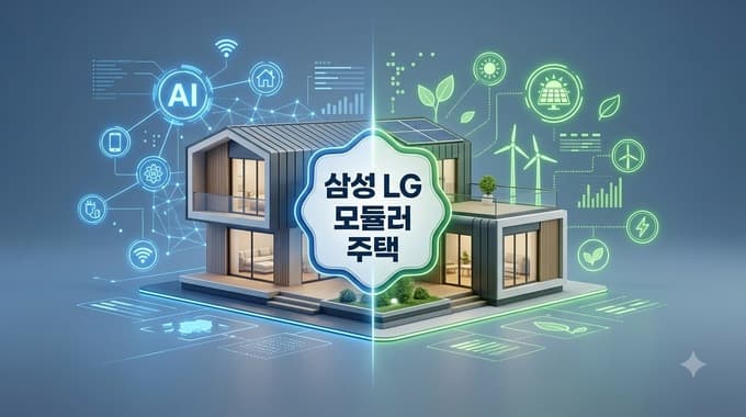삼성 LG 모듈러주택 비교