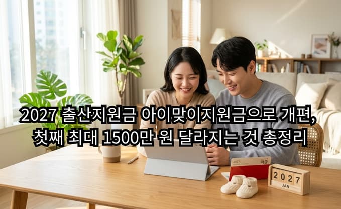 2027 출산지원금